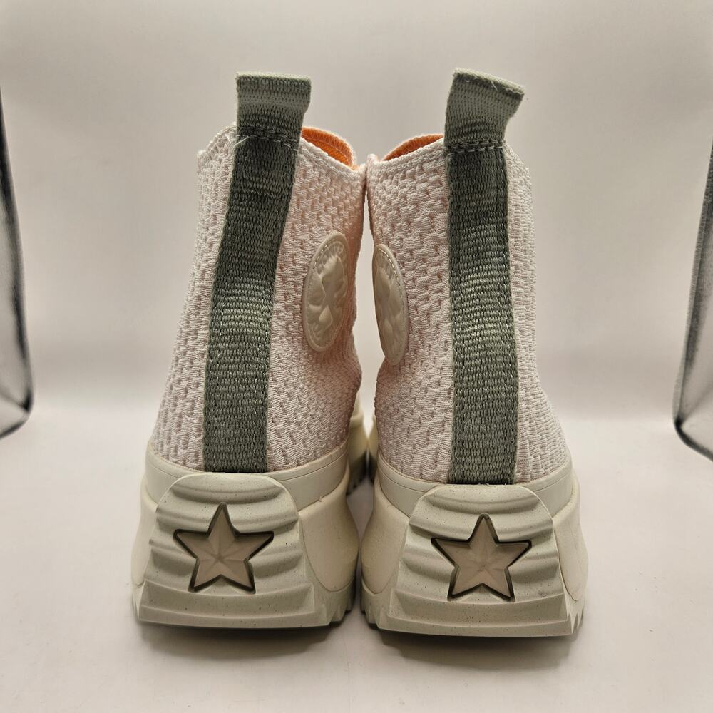 CONVERSE WOMEN'S 10.5 RUN STAR HIKE PEACH DREAM ORANGE HAVEN EGRET A03838C NWOB - Picture 3 of 6